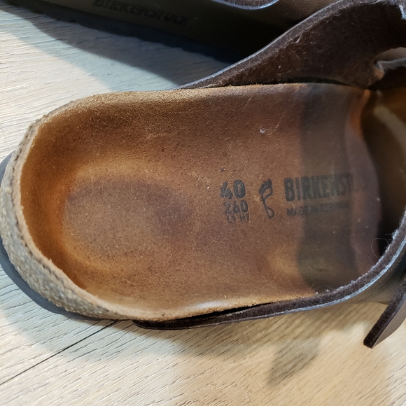 Birkenstock Dark Brown Sandals Double Buckle With Amazing Patina - Picture 7 of 9